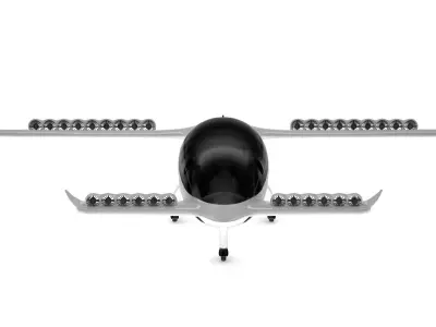 Lilium Jet Flying Taxi 2024 3D model