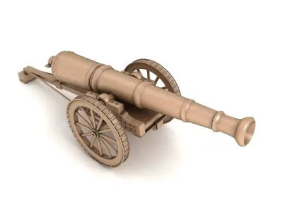 old War cannon 3D model