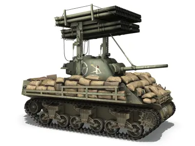 M4A3 Calliope Annabell 3D model