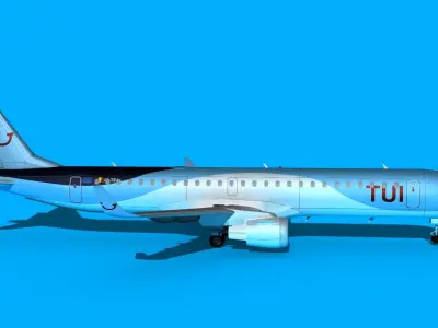 Embraer Emb-190 TUI 3D model