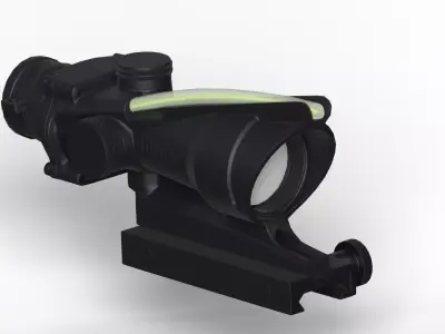 4x Scope Low-poly 3D model
