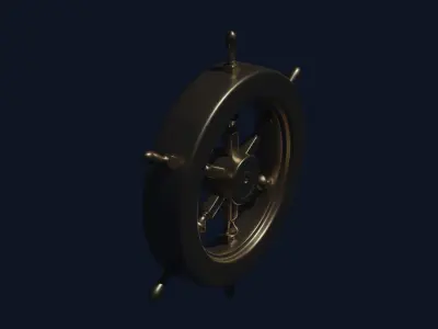 Gold Rudder Free 3D model