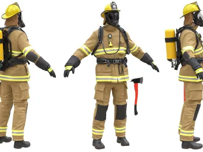  Mens Firefighter Uniform 