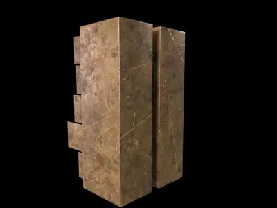 Cabinet V1 - 005 Low-poly 3D model