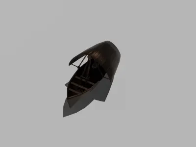 cannon boat By Leonardo Da Vinci 3D model