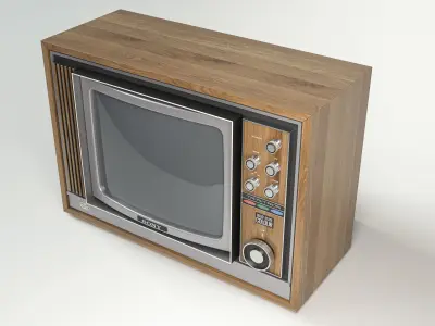 Sony Trinitron Vintage Television 3D model