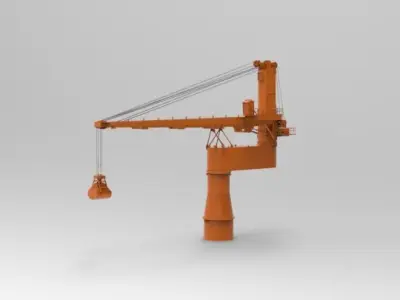 Crane 3D model 4