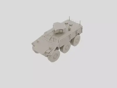 Armored Mine Resistant Vehicle for 3D print 3D model