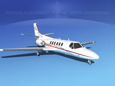 Cessna C550 Citation II V07 3D model