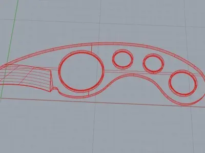 TACTIC KNIFE GRIFFIN EDITION Low-poly 3D model