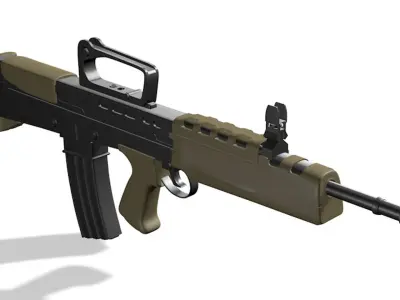England assault rifle L85A2 3D model