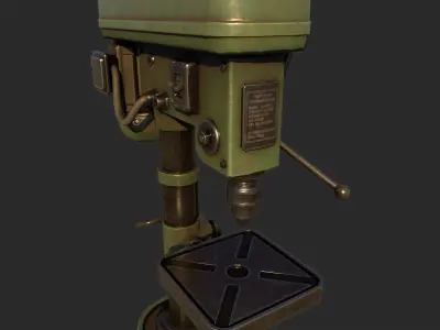 Drill Press Low-poly 3D model buy