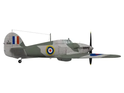 Hawker Hurricane MK1a 3D model