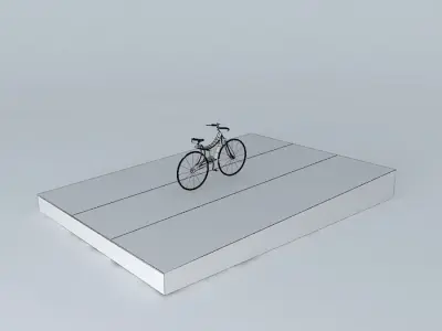 Red Bike Free 3D model