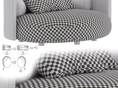 Bezier Cord Outdoor 3D model