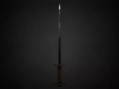 Medieval Knives Low-poly 3D model purchase