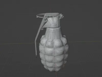 Mk2 Grenade Low-poly 3D model get
