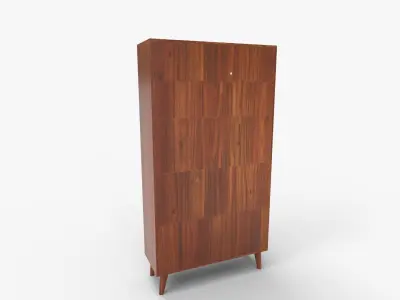 Prepac Milo Mid Century Modern Bookcase 3D model