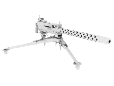 Browning M1919A4 3D model