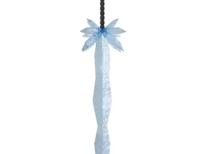 ice sword Low-poly 3D model