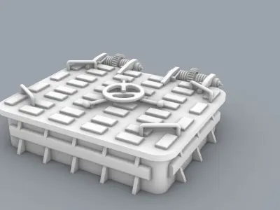 Hatch 1 Low-poly 3D model