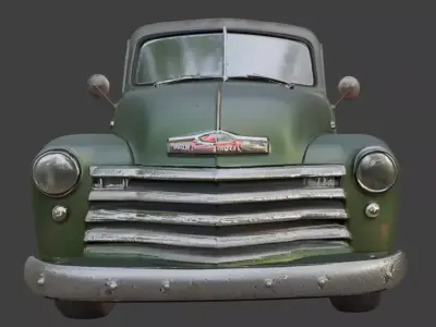 Vintage Rusty Pickup Truck 3D Model 3D model 12