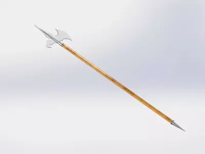 WG 7011 - Swiss halberd Low-poly 3D model