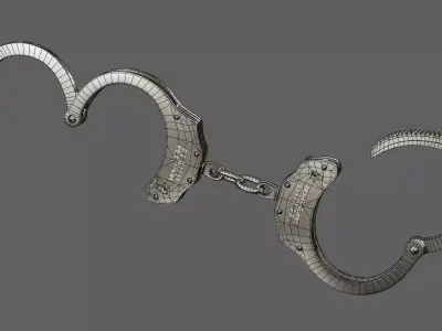 Handcuffs 3D Model Low-poly 3D model