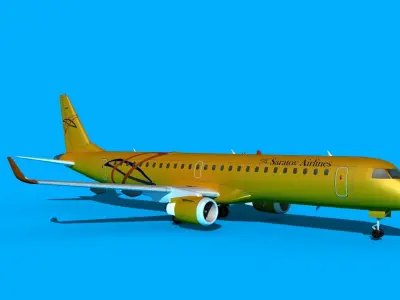 Embraer Emb-190 Saratov Airlines 3D model