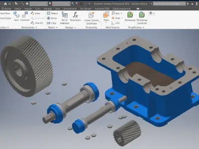 Gearbox reducer assembly  3D model