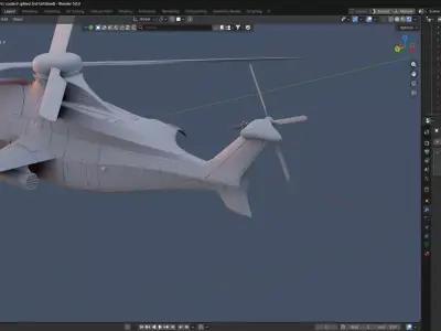RC Helicopter 3D Model 3D model