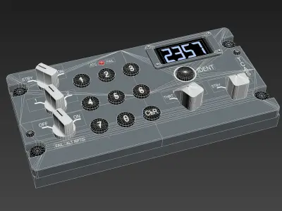 Lower Pedestal SET Low-poly 3D model