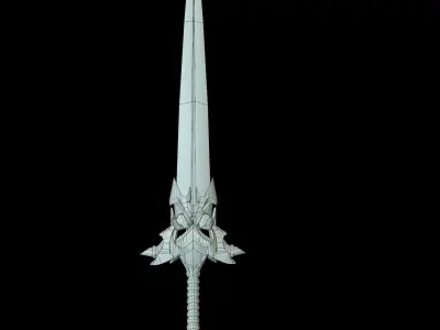 Fantazy Sword  Low-poly 3D model