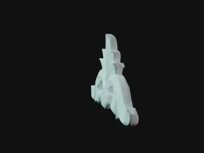 Carved corner Free 3D model