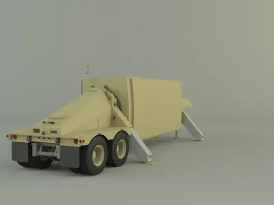trailer an tpy 2 radar 3D model