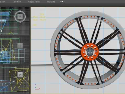 auto rim transformer Low-poly 3D model