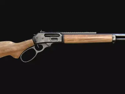 Ruger Marlin Low-poly 3D model