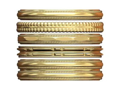 Low profile antique classical rings  3D print model
