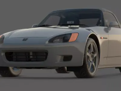 2001 Honda S2000 3D Model  9000 RPM Perfection 3D model