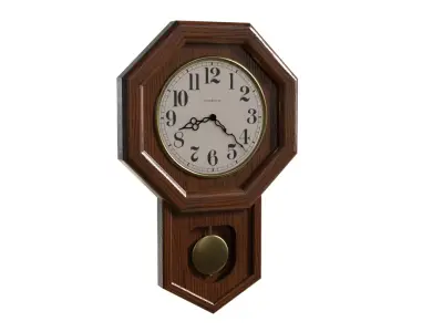 Wooden Clock Vintage  3D model