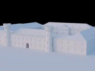 Castello di Pollenzo - High-Quality 3D model