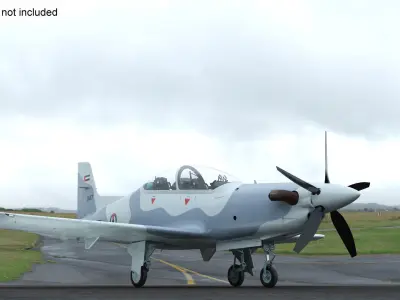 Training Aircraft Pilatus PC-21 Grey 3D model purchase