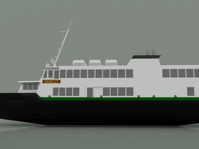 MV Skagit 3D model