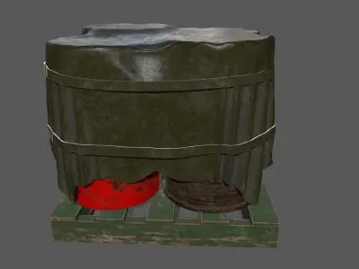 Military Material Low-poly 3D model