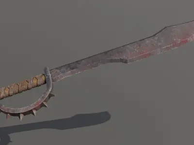 Orc Saber Low-poly 3D model