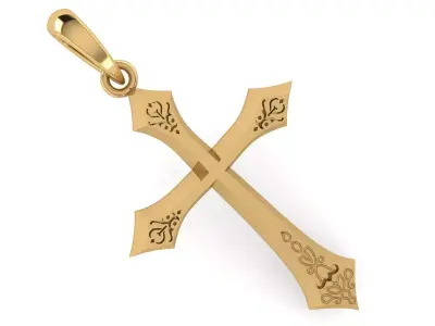 CROSS PENDANT CR164 3D print model