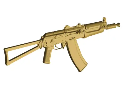 kalashnikov ak-74u 3D model purchase