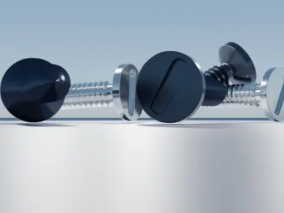 Stainless Steel Screw 3D model