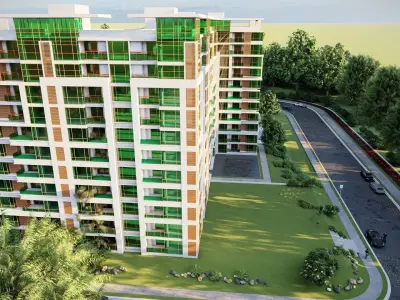 Highrise Building 04 3D model