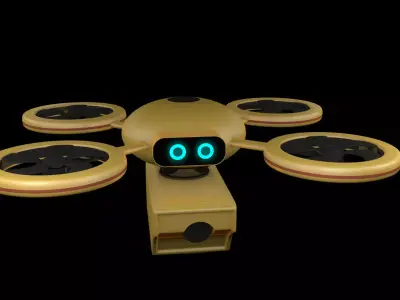 Delivery Drone 3D model by dibacgi